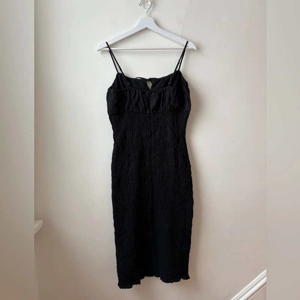 NWT J. Crew Black Linen Dress - Picture 3 of 12